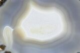 Las Choyas Geode With Blue Banded Agate - Mexico #324139-1